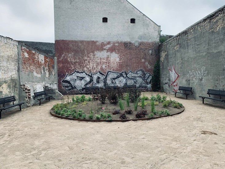 Lommepark i Vestergade efter fornyelse