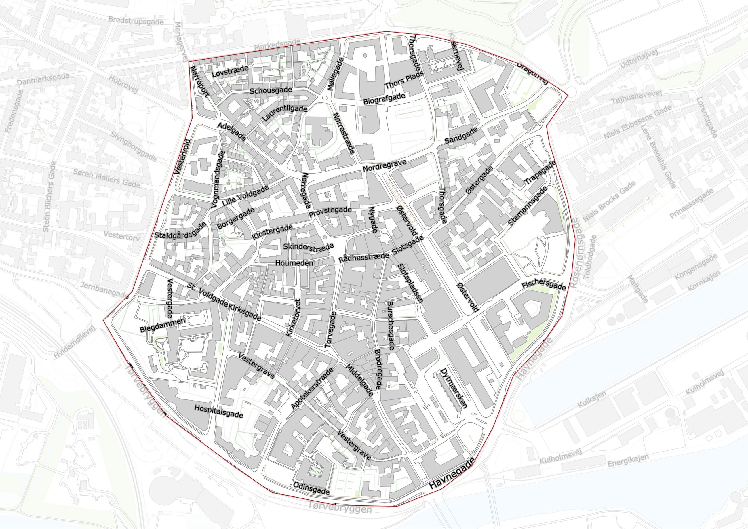 Kort 3. Randers midtby