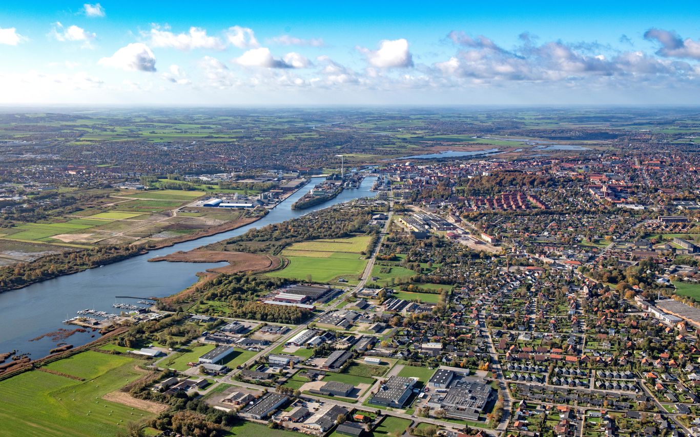 Luftfoto af Randers