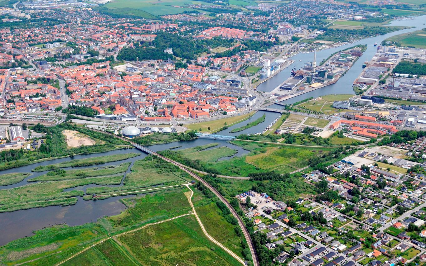 Randers set fra luften