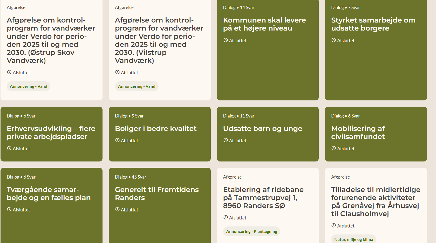 Inputsider til Fremtidens Randers på høringsportalen