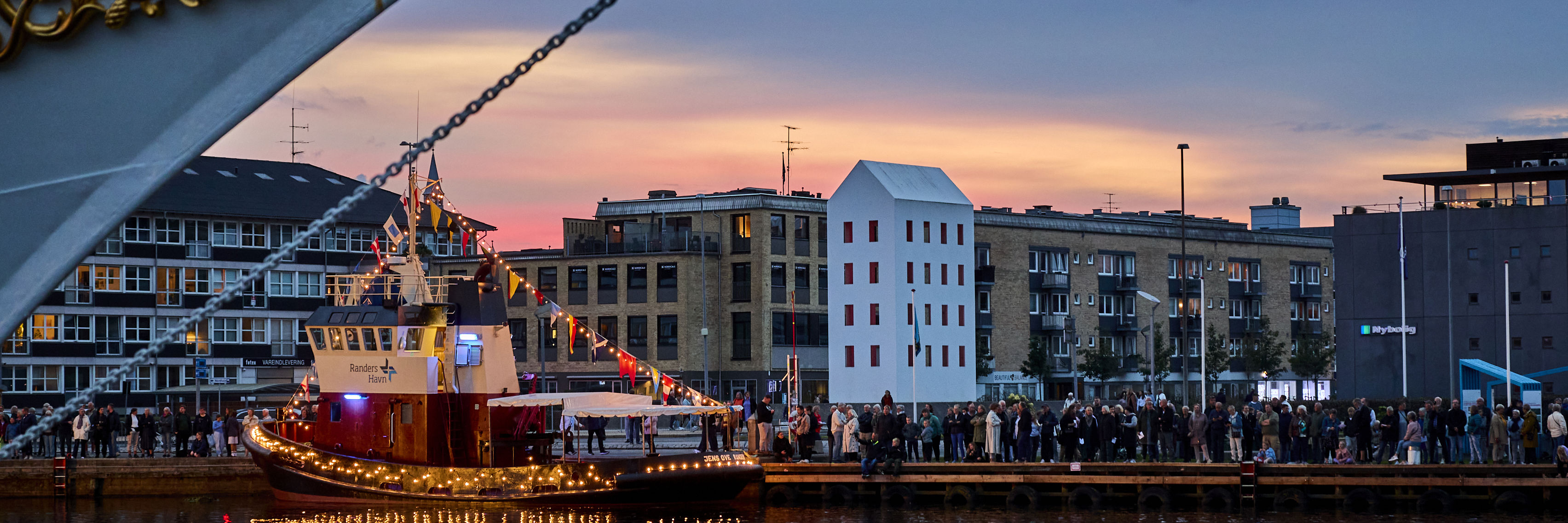 Dronningebesøg i Randers Kommune - på havnen