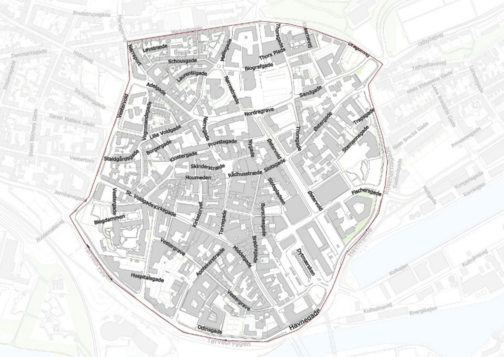 Randers midtby – Inden for centerringen